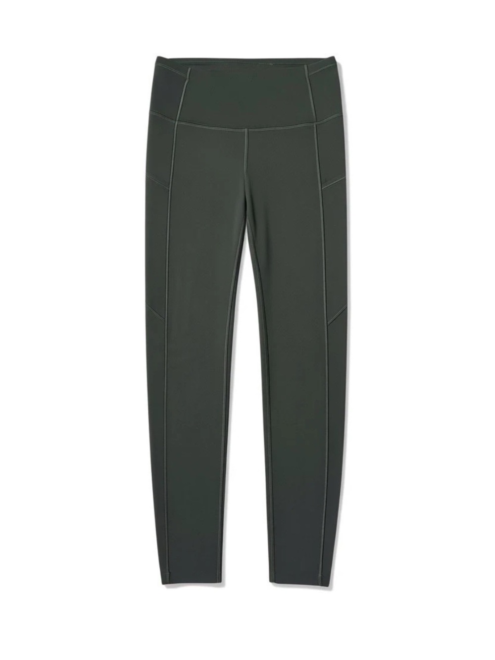 Lululemon Fast & Free 7/8 Tight Ii Non-Reflective Nulux 25" Green Sz 6 Leggings